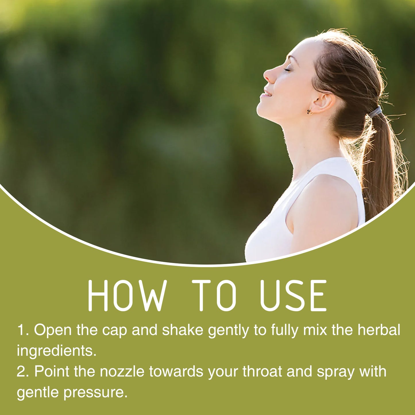 Natural Herbal Treatment Spray For Cough And Throat Obstructed Breathing Body Treatment Spray