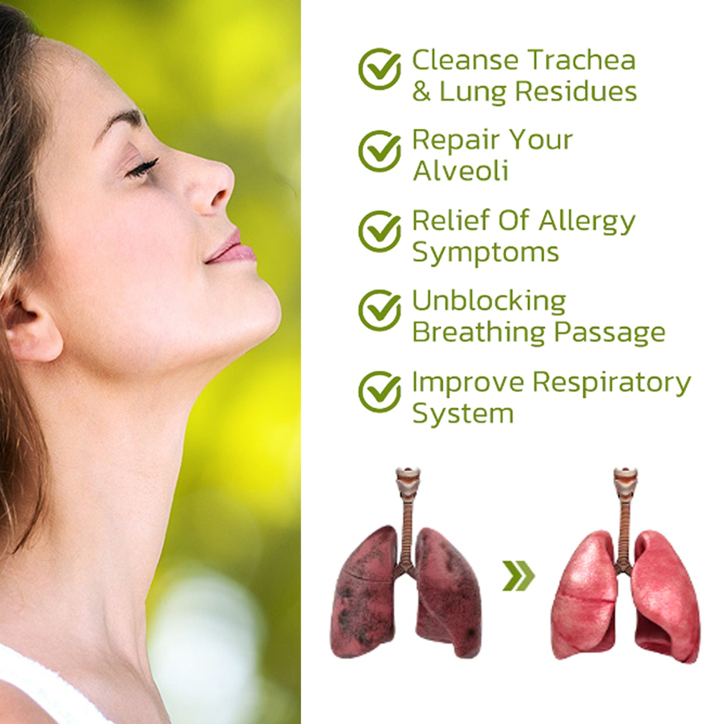 Natural Herbal Treatment Spray For Cough And Throat Obstructed Breathing Body Treatment Spray