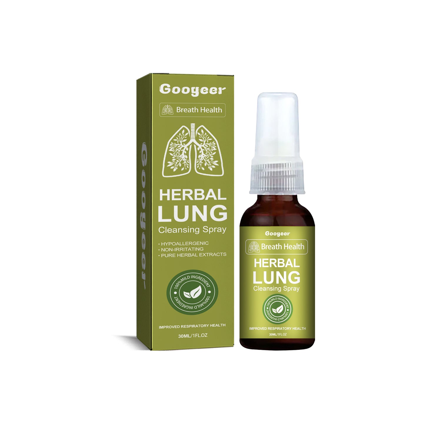 Natural Herbal Treatment Spray For Cough And Throat Obstructed Breathing Body Treatment Spray