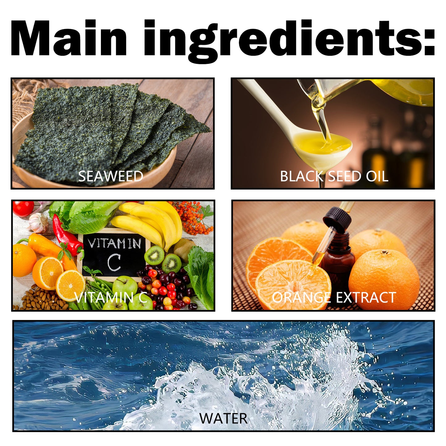 Sea Moss Liquid Drops, Alleviate Physical Fatigue Unwell Improve Skin Elasticity And Bust Firming Skin